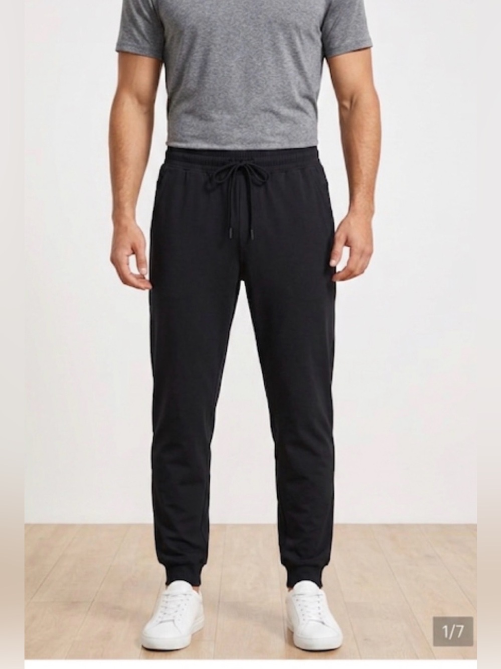 CRZ YOGA Black Men's Jogger Sweatpants